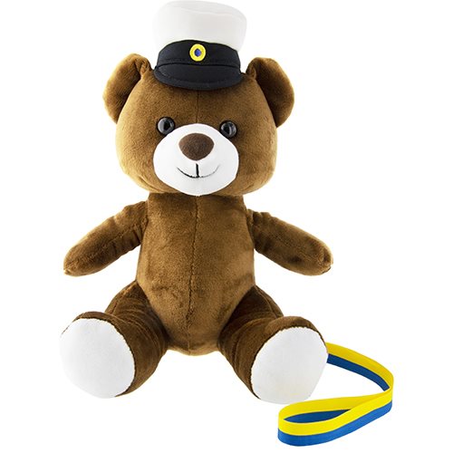 STUDENT BEAR LIGHT BROWN WITH BAND, 24 CM