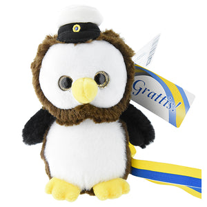 STUDENT OWL WITH RIBBON, 13CM