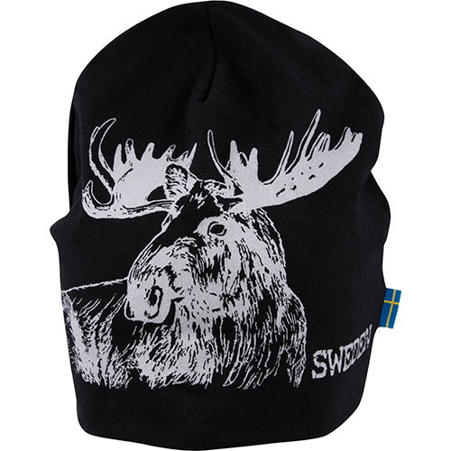 BEANIE M. REFLECTIVE PRINT, FROST, MOOSE, SWEDEN