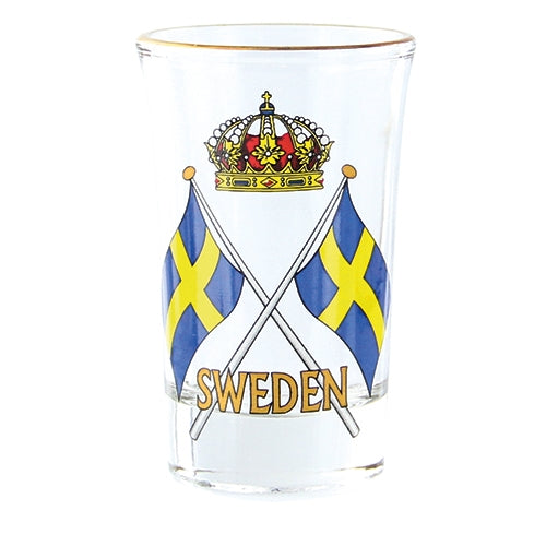 Shotglas Sverige Flagga