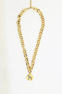 Nordic Necklace Gold Dalahorse 45cm/Necklace Dalahorse