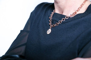 Nordic Necklace Gold Dalahorse 45cm/Halsband Dalahäst