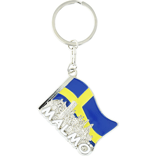 Key ring Sweden heart gold