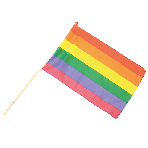 Handflagga Regnbåge/Pride 30x45cm